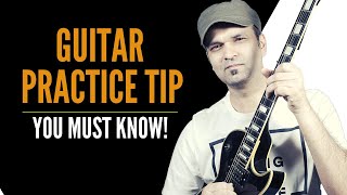 1 Guitar Practice TIP YOU MUST KNOW- Blues Guitar - Pentatonic Scale