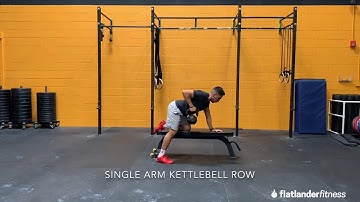 Single arm KB row demo