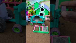 😱Real Working Mini Tractor Making Cement Pillar | Amazing DIY Construction Machine 🚜