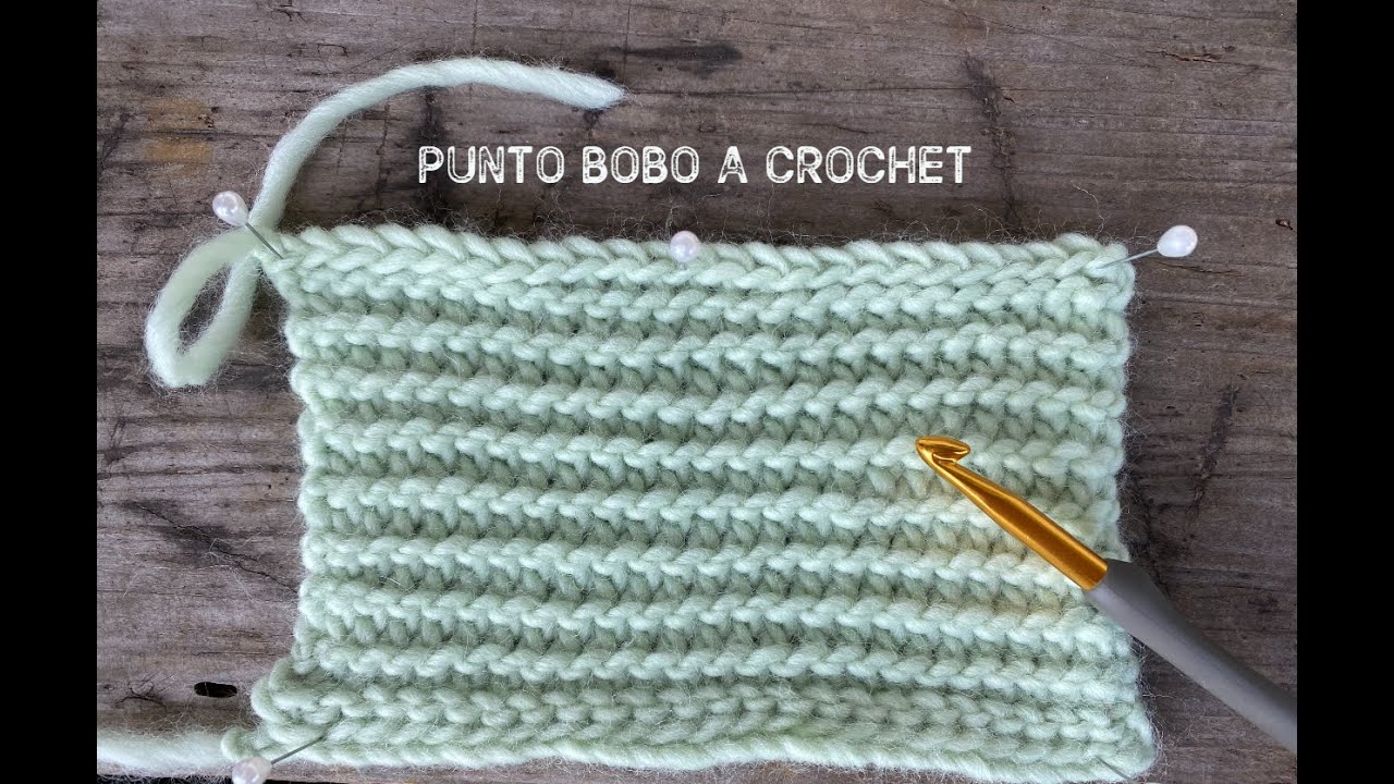 PUNTO BOBO A CROCHET, ganchillo fácil, crochet para principiantes, crochet imitación al punto