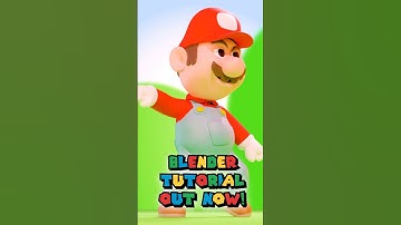 Blender Character Tutorial Taste of Blender, #shorts #shortsvideo #blender #mario #nintendo
