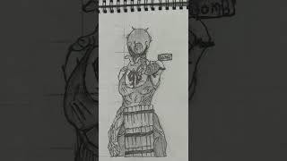 Sorry for the late upload; I had my exams. #shortsfeed #art #animedrawing #bombgirl #chainsawman