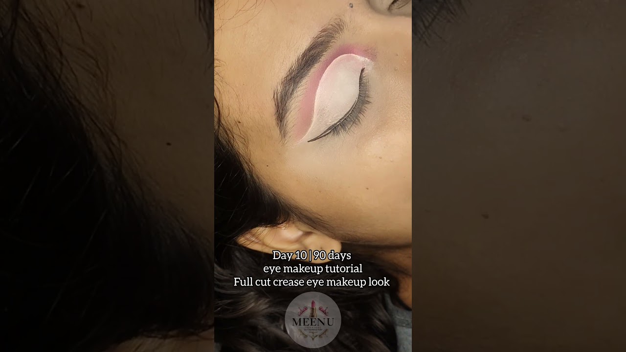 day 10 | 90 days eye makeup tutorial full cut crease eye makeup 
