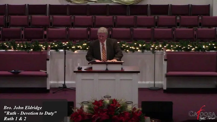 Sunday School Nov. 20.2022 "Ruth-Devotion To Duty"...