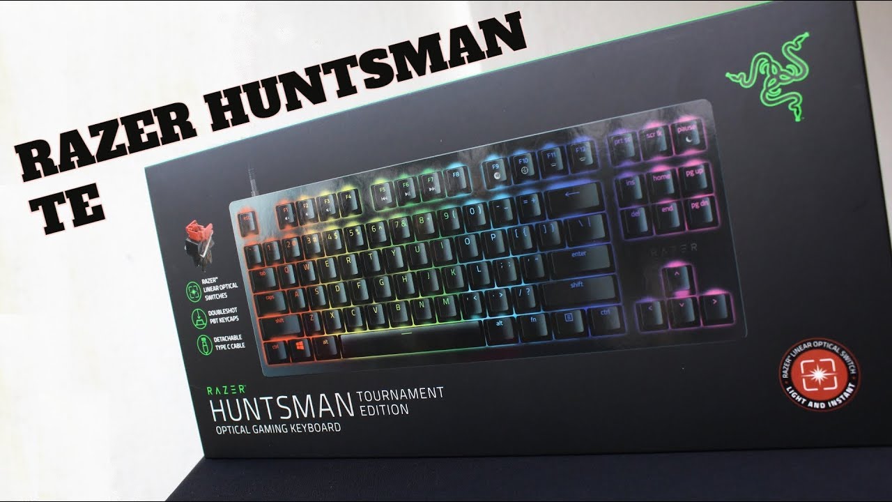 Unboxing Lighting Feature Razer Huntsman Tournament Edition Youtube