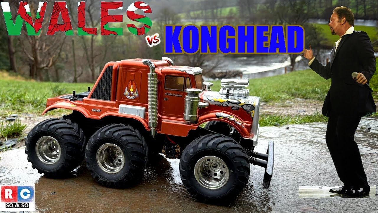 Tamiya Konghead vs Wales | Can 6x6 Tamiya RC take on the Wet Welsh