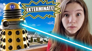 DR. WHO DALEK IN OUR HOUSE! by Jillian and Addie Laugh 202,146 views 3 months ago 11 minutes, 3 seconds