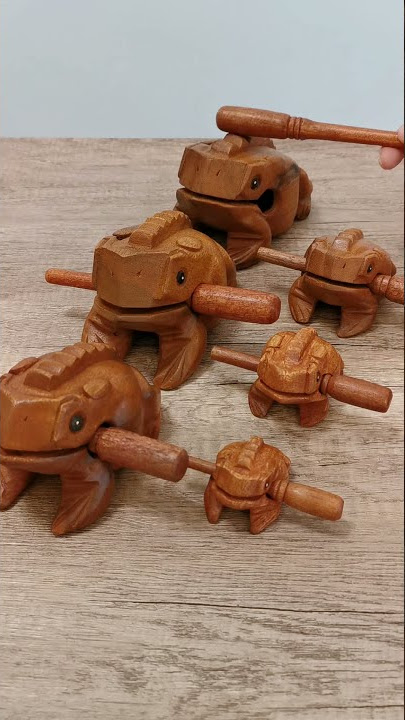 Funny Wooden Frog Instrument 02 #Shorts