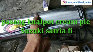 Pasang knalpot  creampie satria Fu