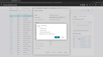 Business Central short video: Save report dataset to Excel from the request page (Report Inspector)