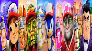 Subway Surfers 🆚 Talking Tom Gold Run 🆚 Temple Run 2 🆚 Sonic Dash 🆚 Agent Dash Games & New Updates screenshot 4