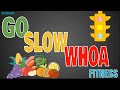 Go slow whoa food fitness warm up or nutrition activity