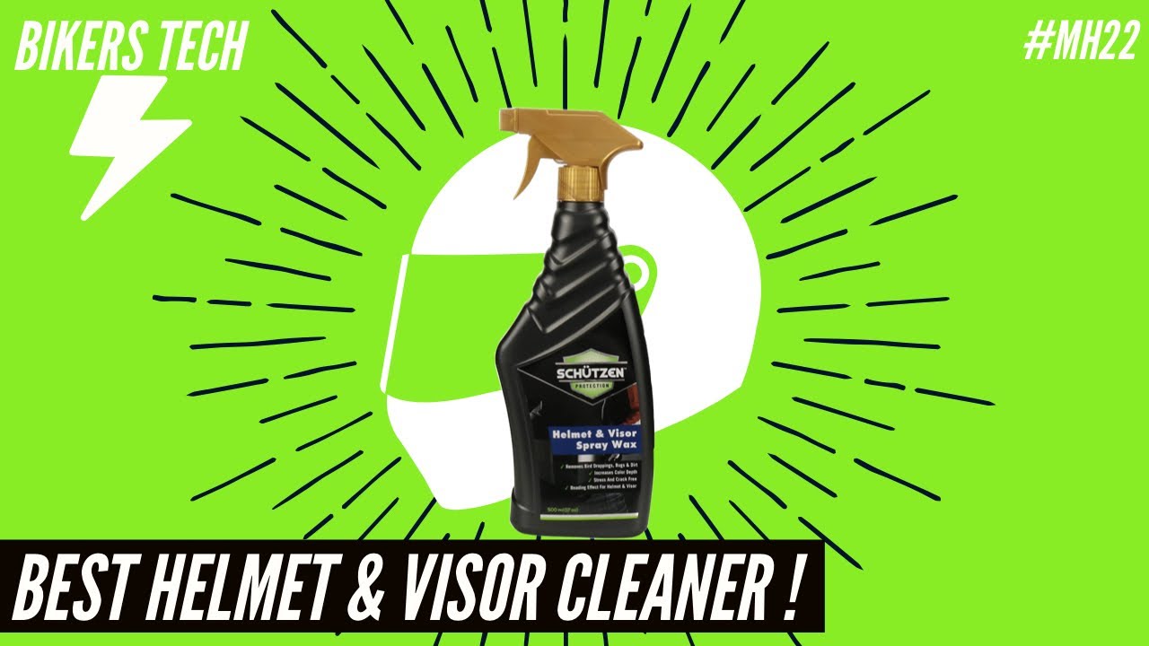 SCHUTZEN Helmet & Visor spray wax REVIEW Best helmet & visor cleaner