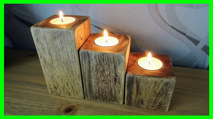 How to Make Simple Wooden Tealight Holders (Using ...