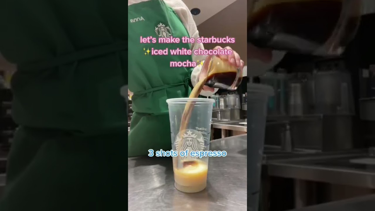 ✨ let's make the starbucks iced white chocolate mocha ✨ 