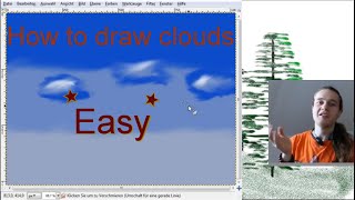 How to draw clouds using GIMP in 6min