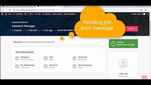 Nokri Job Auto And Admin Manual Approval