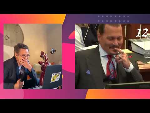 Johnny Depp and Robert Downey Jr. struggled to stop laugh