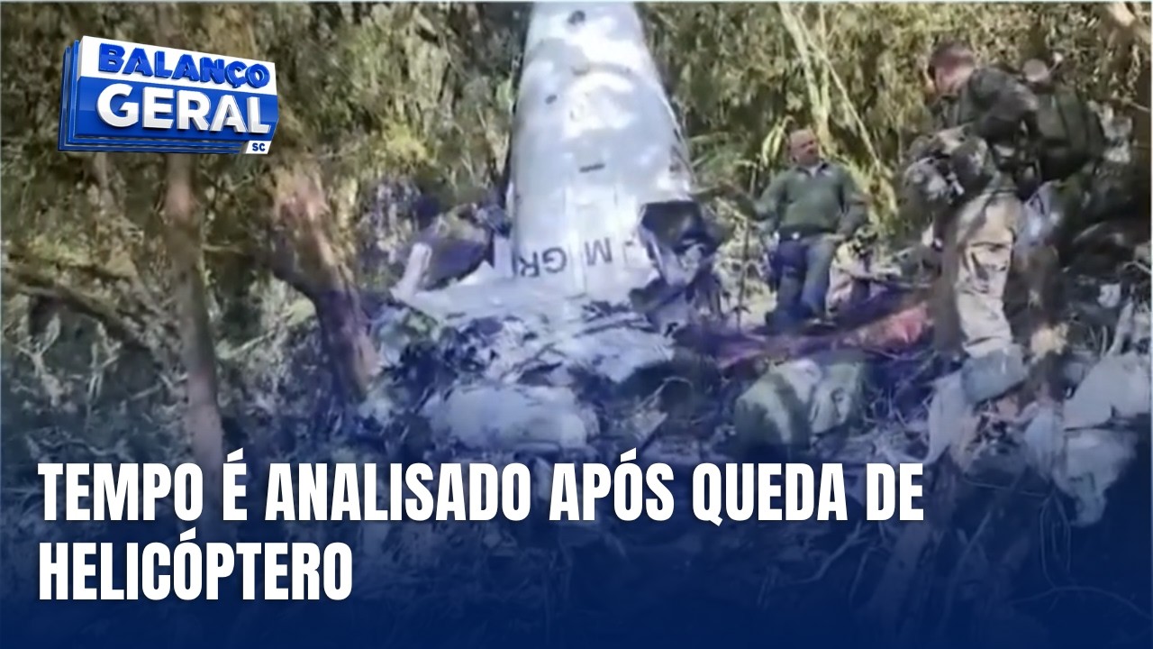 Condições do tempo são analisadas na investigação da queda de helicóptero
