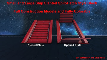 Small and Large Ship Slanted Split Hatch Style Block