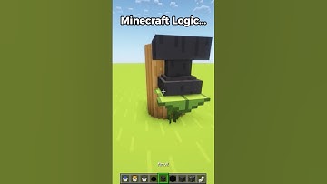 Minecraft Logic🤔 (はいよろこんで) #minecraft #shorts