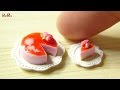 DIY How to make Miniature Strawberry Mousse Cake Tutorial - Petit Palm
