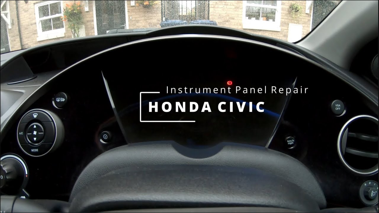 Honda Civic MkVIII Instrument Cluster Light Repair - Not as straight