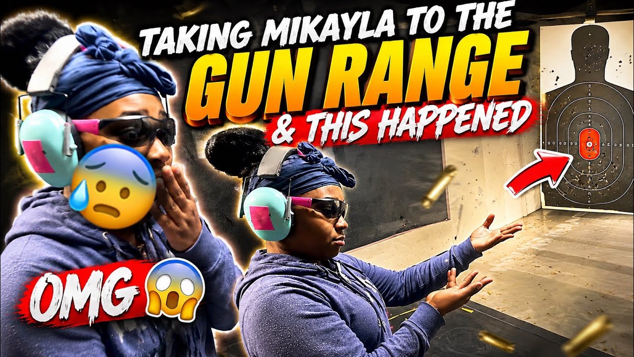 Took MIKAYLA To The GUN RANGE & This Happened 😳 *BAD IDEA*