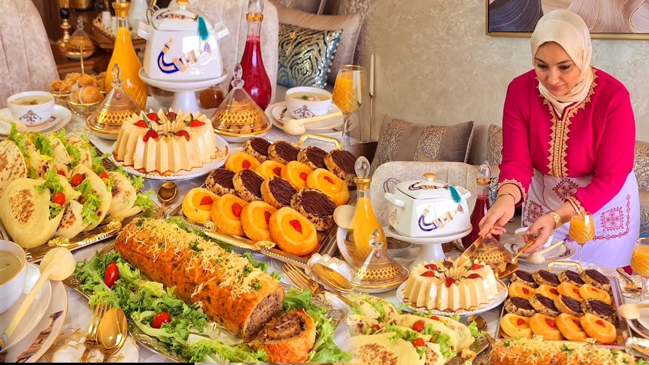 تاسع فطور رمضان ساهل وسريع عشاء السحور مالح و حلو  تحلية كيك خطير بطبوط سندويتش بدون فرن رولي بطاطا