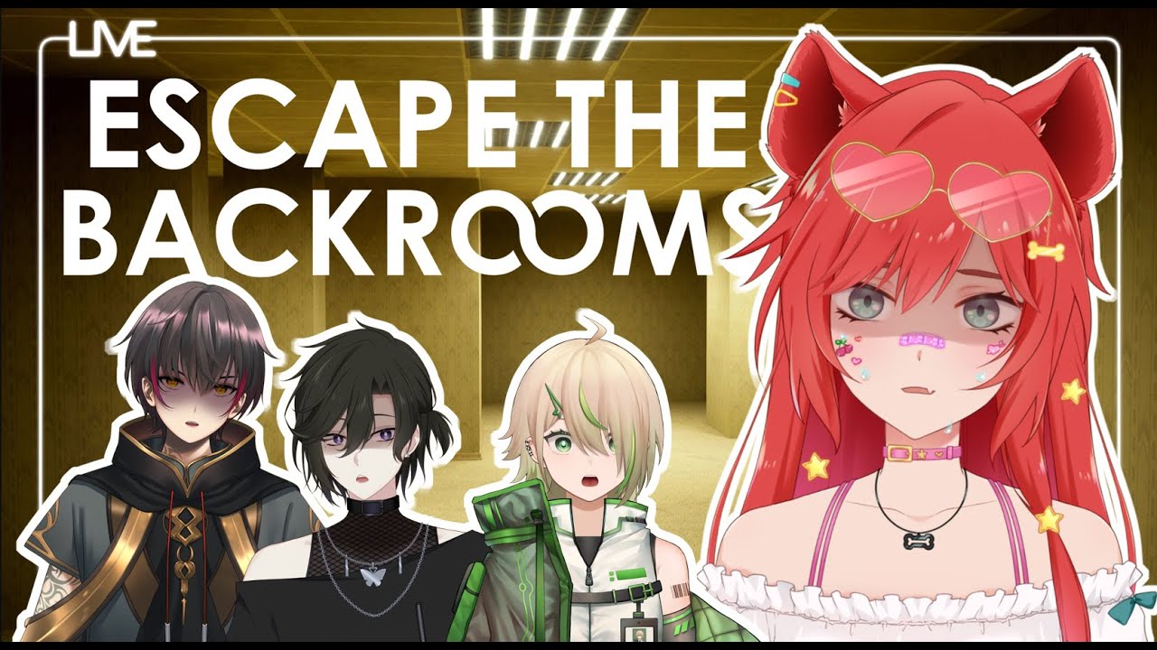 【Escape the Backrooms聯動】後室裏活最久的會是誰!【鬣崎米娜米】 ft. @Kii_Tooru @tokinahiroto @misaeng_ | MYViki