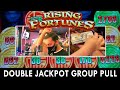 DOUBLE JACKPOT Group Slot Pull 💰 $4600 / 23 Person 💰 Seven Feathers Casino #ad