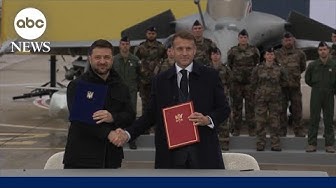 Thumbnail for Ukraine, France ink deal for jets and missile defenses, Elysee Palace announces