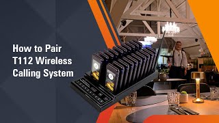 How to Pair Retekess T112 Wireless Pager System - Step-by-Step Tutorial