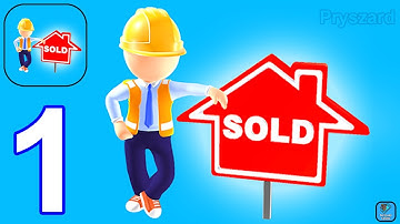 House Flip Master - Gameplay Walkthrough Part 1 Tutorial Levels 1-2 Sell House (iOS,Android)