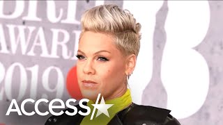 Pink Honors Late Father Jim Moore w/ Touching Tribute