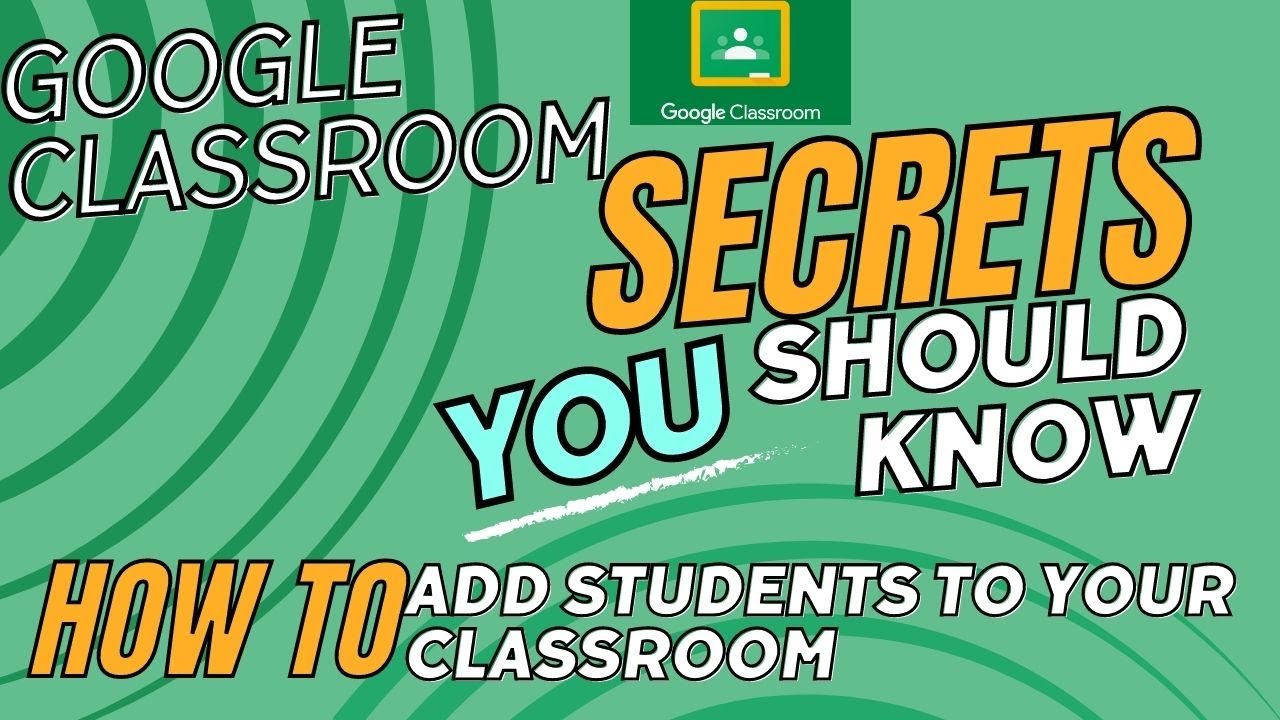 How to add students to your Google Classroom - YouTube
