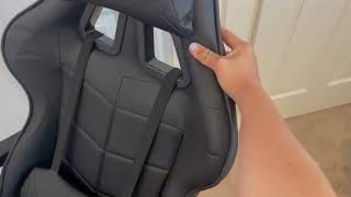 Soontrans Black Gaming Chairs with Footrest Ergonomic Gamer Chair Review