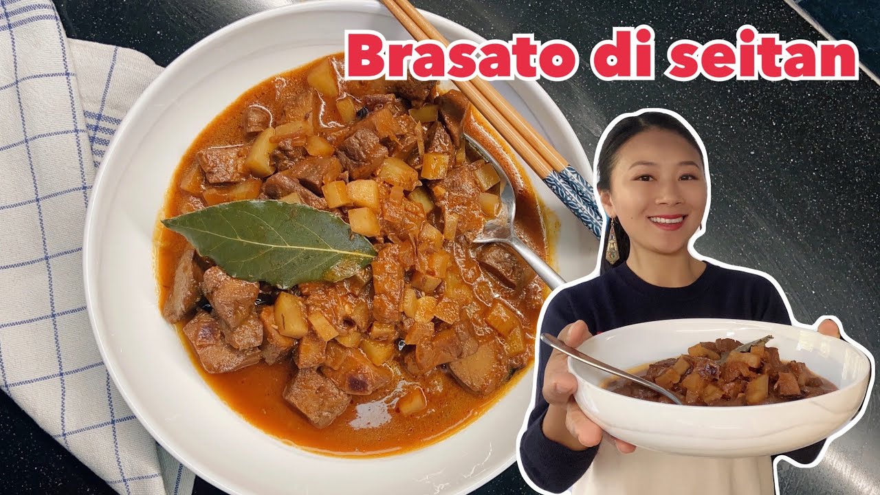 Brasato di seitan, un ottimo piatto vegano adatto per tutti 红烧面筋