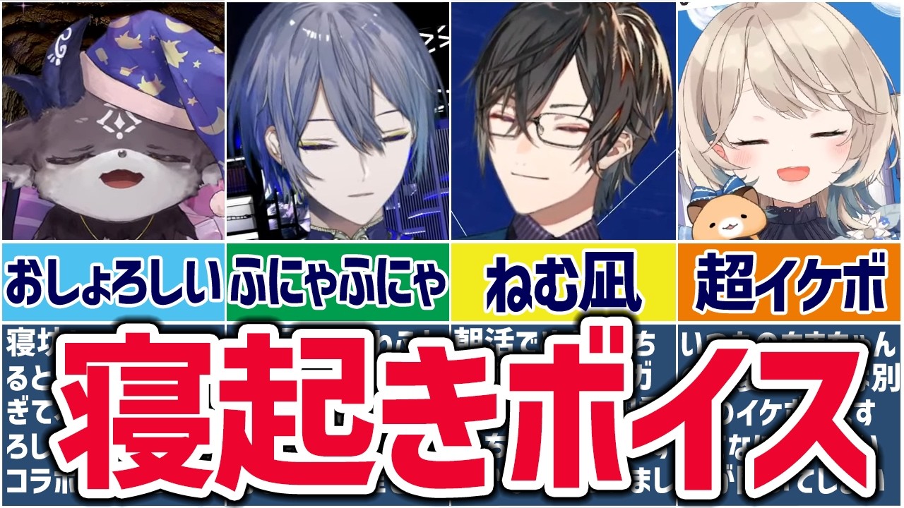 🌈にじさんじ🕒超レア！ライバーたちが寝起きでねむねむふにゃふにゃな瞬間まとめ【ゆっくり解説】