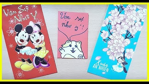 Hướng dẫn làm bao lì xì handmade