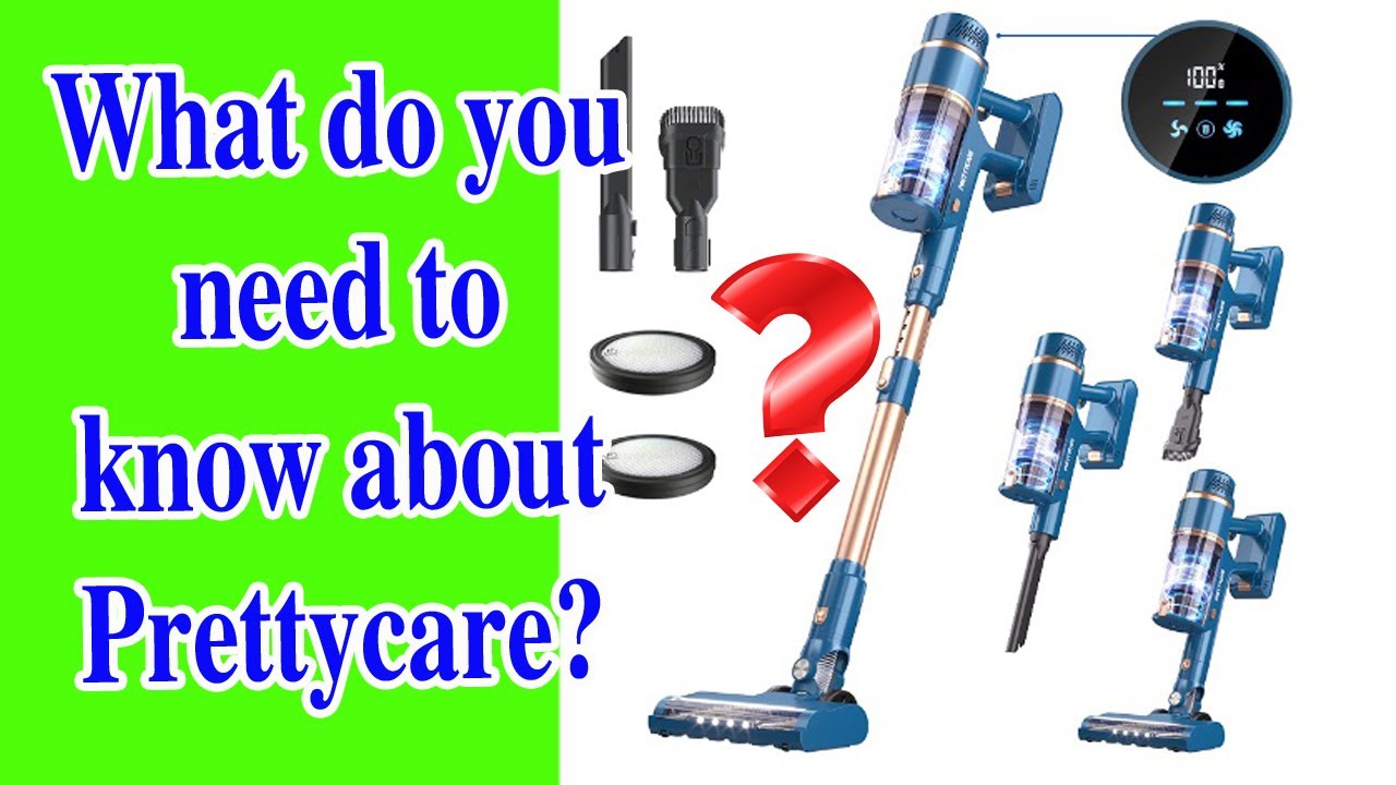 PRETTYCARE 28 kpa cordless vacuum cleaner review YouTube