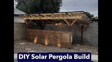 Wooden Solar Pergola Build + Best Solar Panel Mounting Options