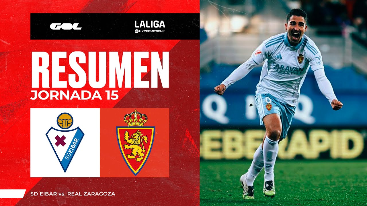 RESUMEN SD EIBAR - REAL ZARAGOZA - YouTube