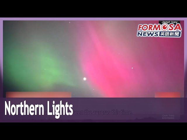 Northern lights caused by strong geomagnetic storm to continue into Monday｜Taiwan News