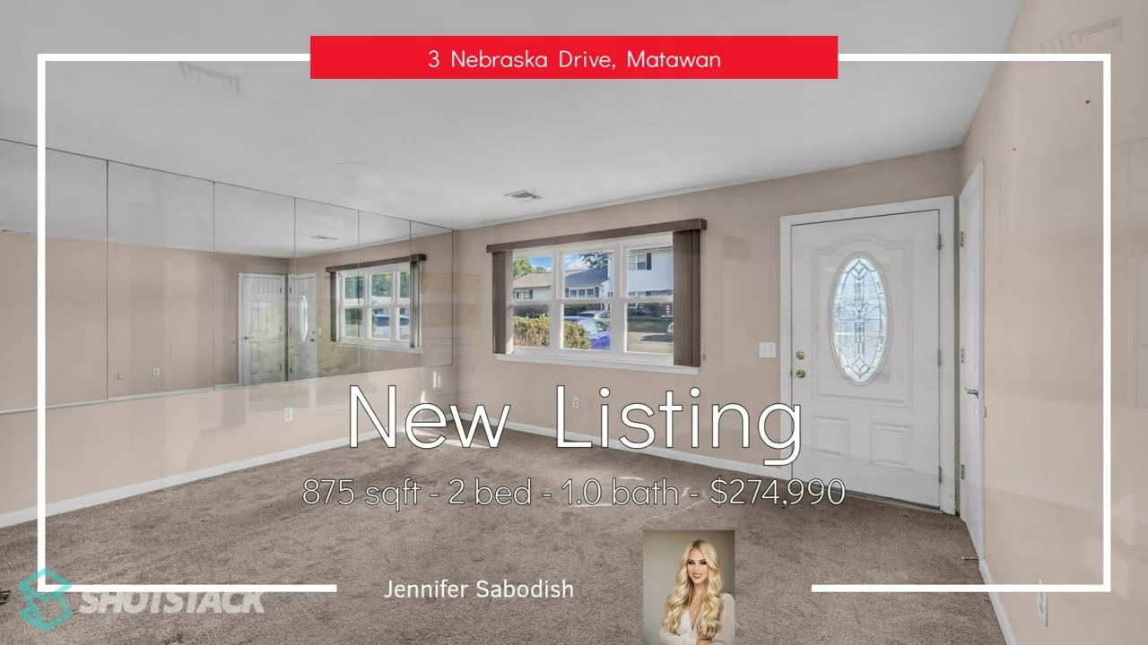 New Listing! 3 NEBRASKA DRIVE MATAWAN NJ.