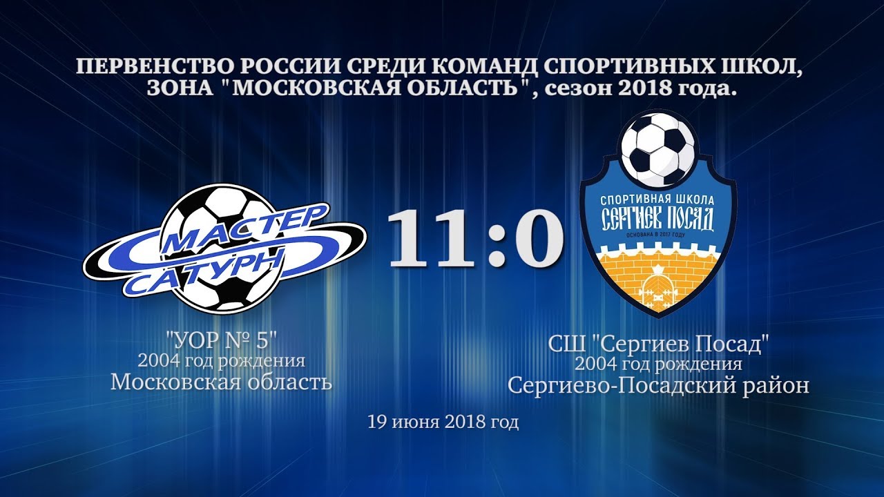 мастер сатурн фк Голы матча команды 2004 г.р. 19 июня 2018 год.