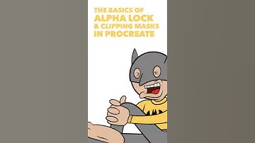 How To Use Alpha Lock & Clipping Masks In Procreate (#shorts)