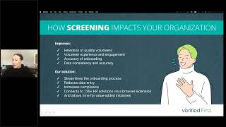 Thorough Volunteer Background Screening with Verified First & Volgistics