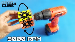 Gear Cube At 3000 RPM || High Speed Rotation OF Gear Cube || World Record Speed by Cubes screenshot 2