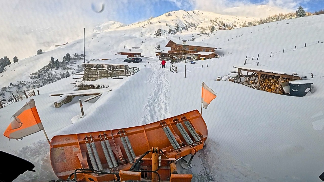 EXTREME❄️Snow removal long version❄️start at 1200m to the finish at 1850m #asmr